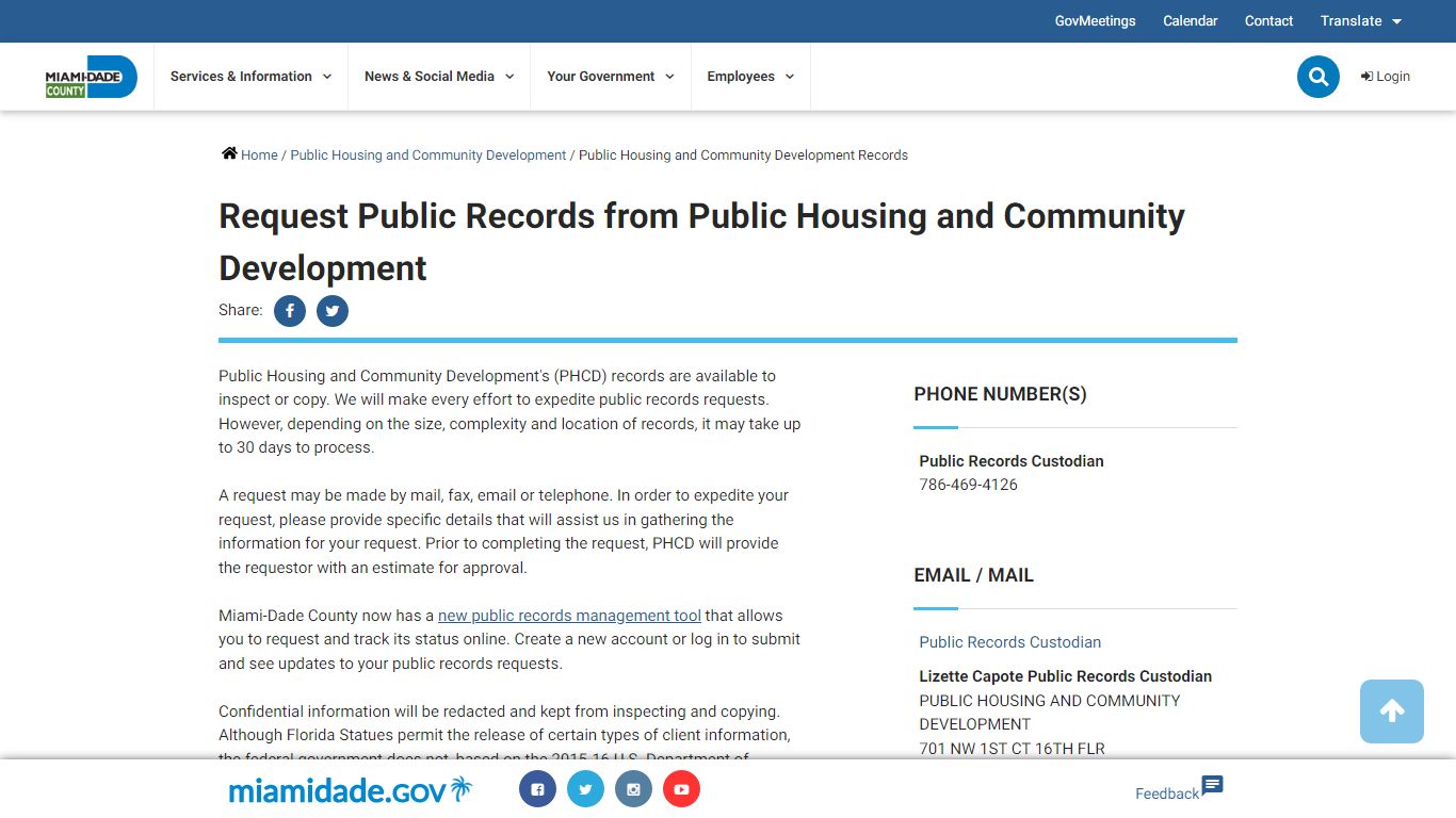 Public Housing and Community Development Records - Miami-Dade County ...